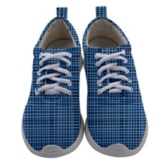 Blue Knitting Pattern Athletic Shoes by goljakoff