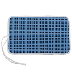 Blue Knitting Pattern Pen Storage Case (m) by goljakoff