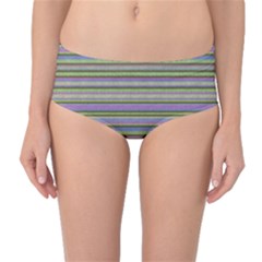 Vintage Knitting Mid-waist Bikini Bottoms