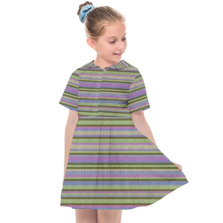 Vintage knitting Kids  Sailor Dress