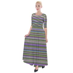 Vintage Knitting Half Sleeves Maxi Dress by goljakoff