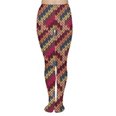 Geometric Knitting Tights by goljakoff