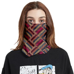 Geometric Knitting Face Covering Bandana (two Sides)