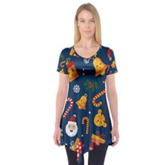 Christmas Love 2 Short Sleeve Tunic  by designsbymallika