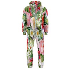 Vintage Flowers Hooded Jumpsuit (men)  by goljakoff