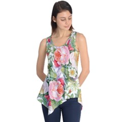 Vintage Flowers Sleeveless Tunic by goljakoff