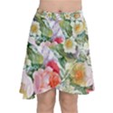 Vintage flowers Chiffon Wrap Front Skirt View1