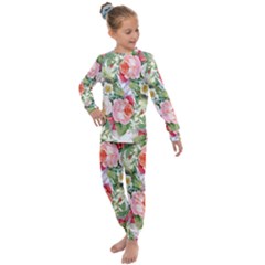 Vintage Flowers Kids  Long Sleeve Set  by goljakoff