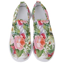 Vintage Flowers Men s Slip On Sneakers by goljakoff