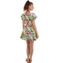 Vintage flowers Flutter Sleeve Wrap Dress View2