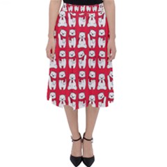 Cute Winter Bear Classic Midi Skirt by designsbymallika