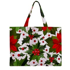 Christmas Berries Zipper Mini Tote Bag by goljakoff