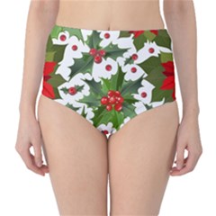 Christmas Berries Classic High-waist Bikini Bottoms by goljakoff