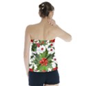 Christmas berries Strapless Top View2