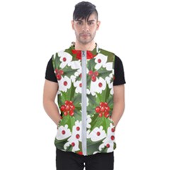 Christmas Berries Men s Puffer Vest by goljakoff