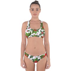 Christmas Berries Cross Back Hipster Bikini Set