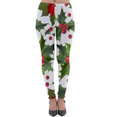 Christmas Berries Lightweight Velour Leggings