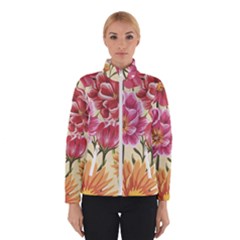 Retro Flowers Winter Jacket by goljakoff