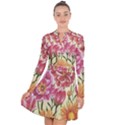 Retro flowers Long Sleeve Panel Dress View1