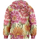 Retro flowers Kids  Zipper Hoodie Without Drawstring View2