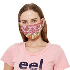 Retro Flowers Crease Cloth Face Mask (adult) by goljakoff