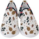 Pine Cones Love Christmas Candles Kids  Slip On Sneakers View1