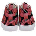 Red flowers Kids  Mid-Top Canvas Sneakers View4