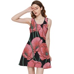 Red Flowers Inside Out Racerback Dress by goljakoff