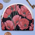 Red flowers Horseshoe Style Canvas Pouch View1