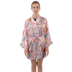 Socks Love Long Sleeve Satin Kimono by designsbymallika