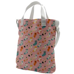 Socks Love Canvas Messenger Bag