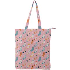 Socks Love Double Zip Up Tote Bag by designsbymallika