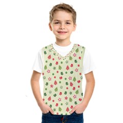 Cute Christmas Pattern Kids  Basketball Tank Top by designsbymallika