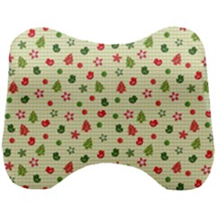 Cute Christmas Pattern Head Support Cushion by designsbymallika