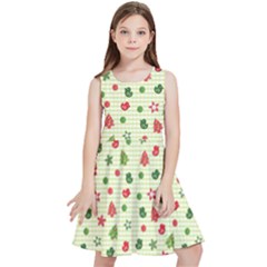 Cute Christmas Pattern Kids  Skater Dress