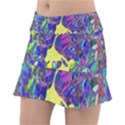 vibrant abstract floral/rainbow color Tennis Skorts View1