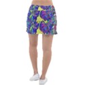 vibrant abstract floral/rainbow color Tennis Skorts View2