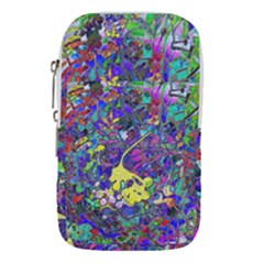 Vibrant Abstract Floral/rainbow Color Waist Pouch (large) by dressshop