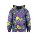 vibrant abstract floral/rainbow color Kids  Pullover Hoodie View1