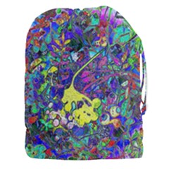 Vibrant Abstract Floral/rainbow Color Drawstring Pouch (3xl) by dressshop