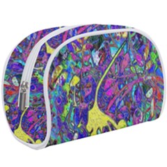 Vibrant Abstract Floral/rainbow Color Makeup Case (large) by dressshop