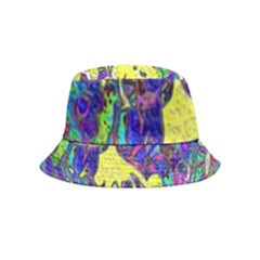 Vibrant Abstract Floral/rainbow Color Bucket Hat (kids)