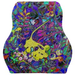 Vibrant Abstract Floral/rainbow Color Car Seat Velour Cushion  by dressshop