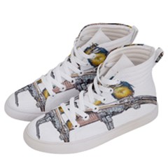 Biker Chicks - By Larenard Men s Hi-top Skate Sneakers by LaRenard