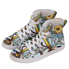 The Illustrated Alphabet - I - By Larenard Men s Hi-top Skate Sneakers by LaRenard