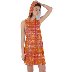 Mosaic Tapestry Racer Back Hoodie Dress