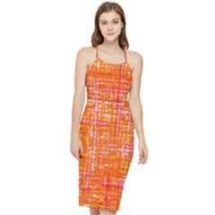 Mosaic Tapestry Bodycon Cross Back Summer Dress