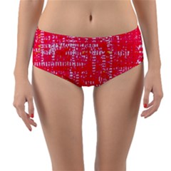 Mosaic Tapestry Reversible Mid-waist Bikini Bottoms by essentialimage