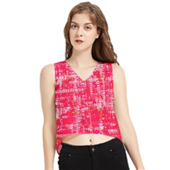 Mosaic Tapestry V-neck Cropped Tank Top by essentialimage