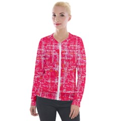 Mosaic Tapestry Velvet Zip Up Jacket by essentialimage